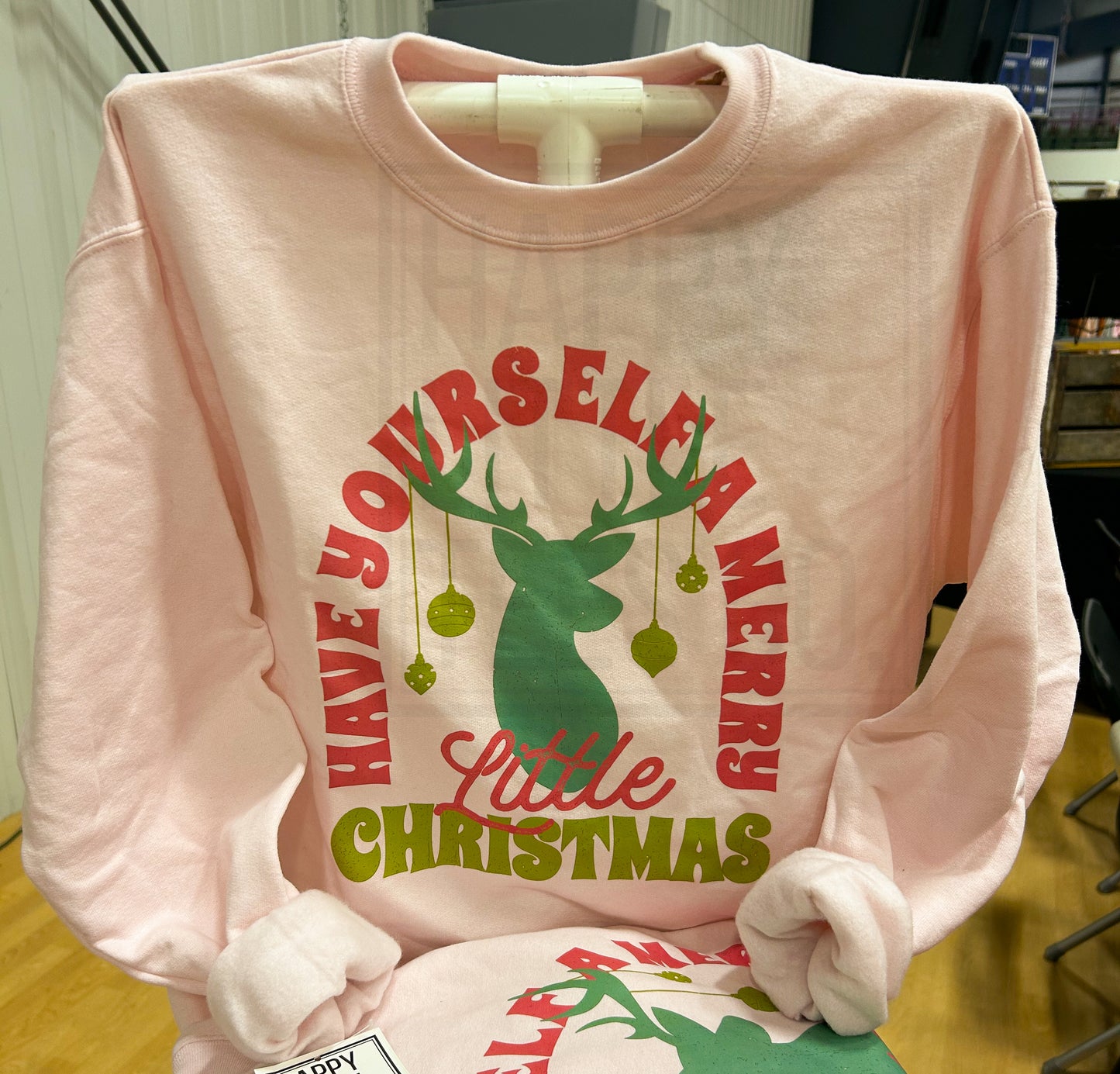 (Pink) Have Yourself A Merry Christmas Crewneck