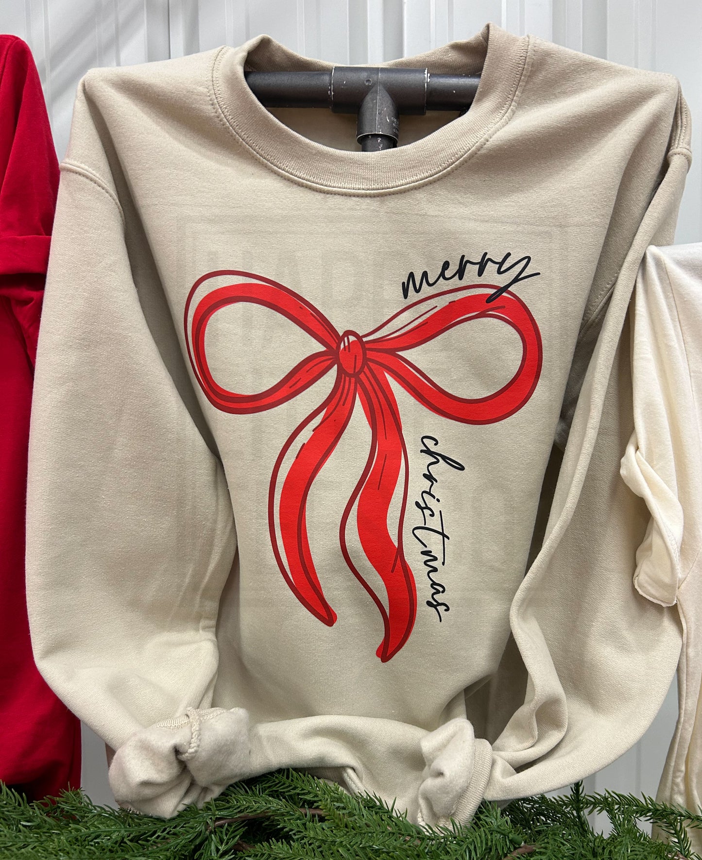 Christmas Bow crewneck